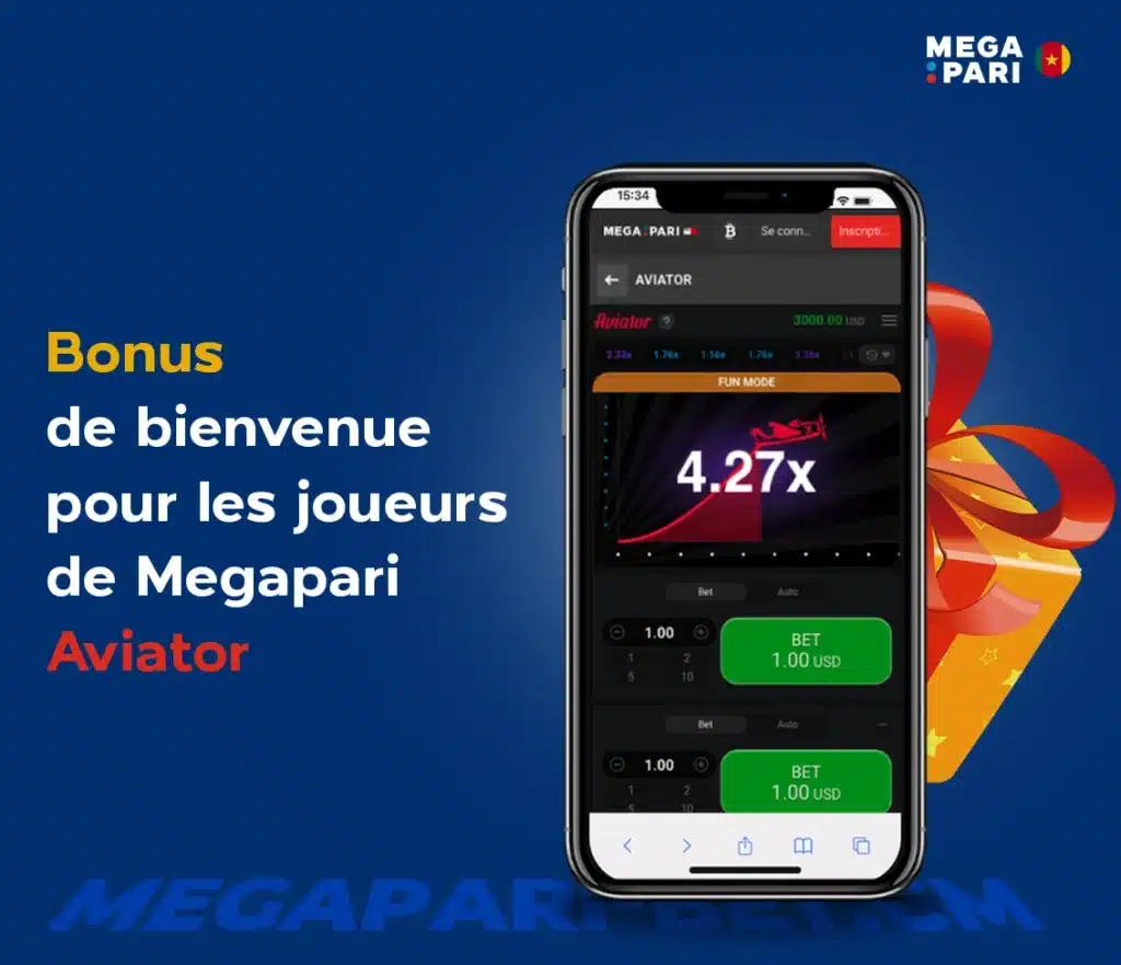 Bonus de bienvenue pour les joueurs de Megapari Aviator