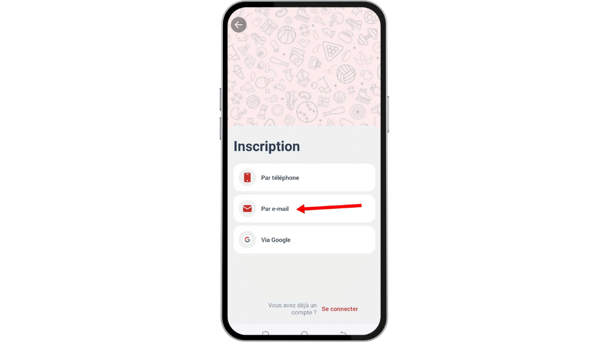 s'inscrire sur megapari apk 2